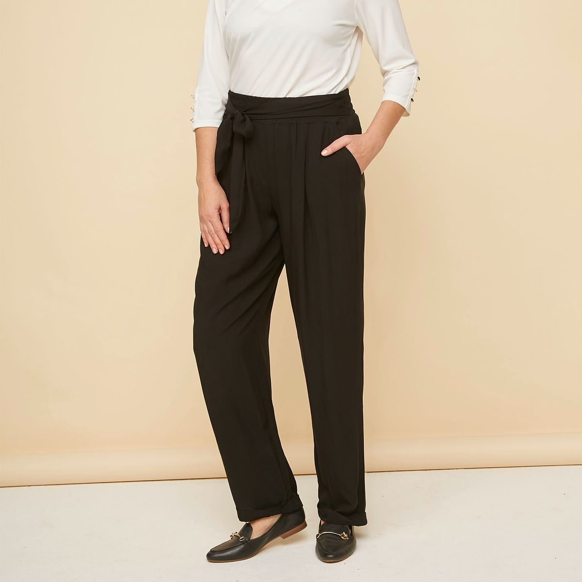 S COCCI - Stefano Cocci Pantalon Jogger Tiro Alto Mujer