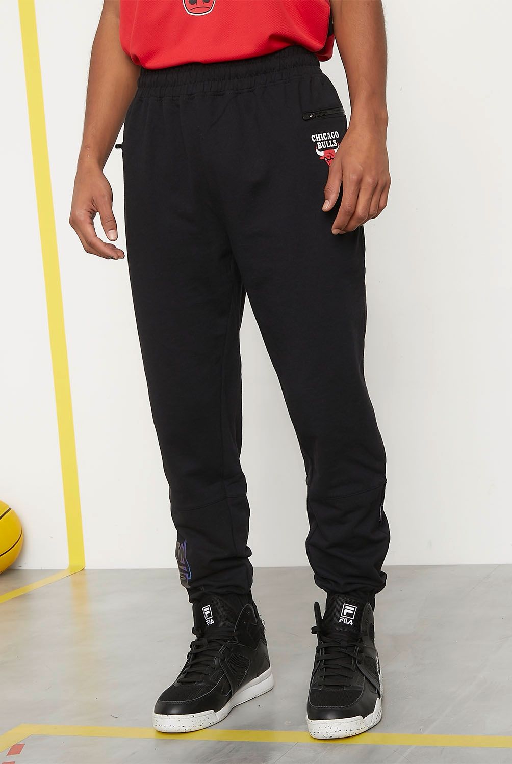 NBA - Pantalón De Buzo Regular Fit Algodón Hombre Nba