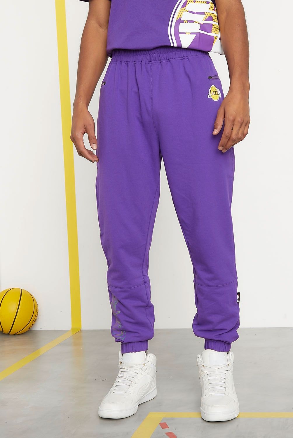 NBA - Pantalón De Buzo Regular Fit Algodón Hombre Nba