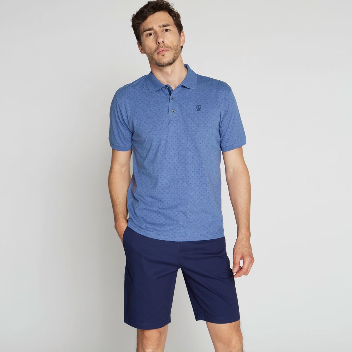 CHRISTIAN LACROIX - Polera Con Cuello Pique Manga Corta Algodón Hombre Christian Lacroix