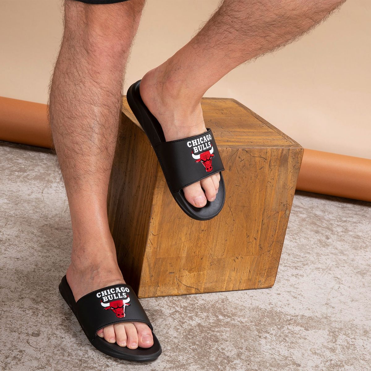 NBA - Sandalia Hombre  Negro NBA