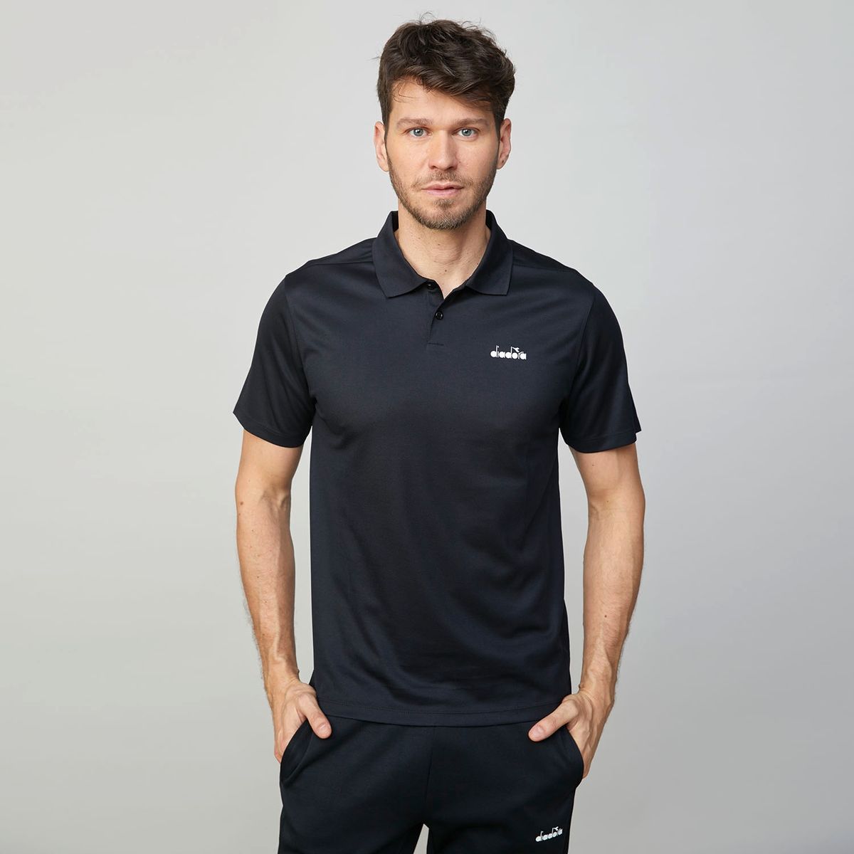 DIADORA - Diadora Polera Deportiva Pique Manga Corta Hombre