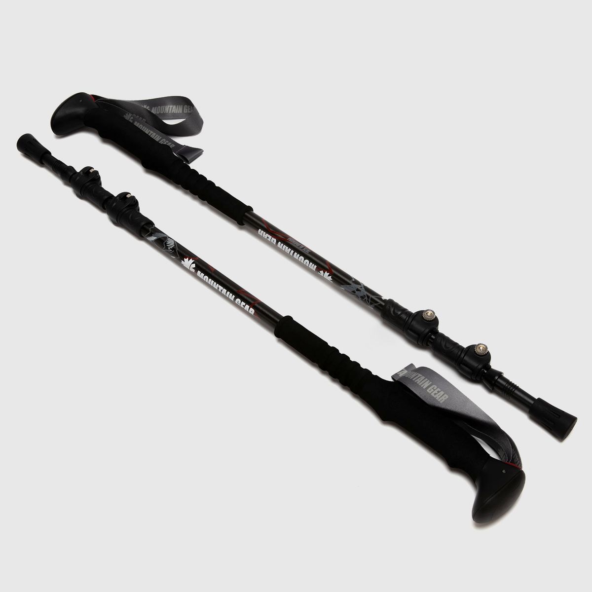 MOUNTAIN GEAR - Bastones de Trekking Mountain Gear Ajustables Unisex Aluminio