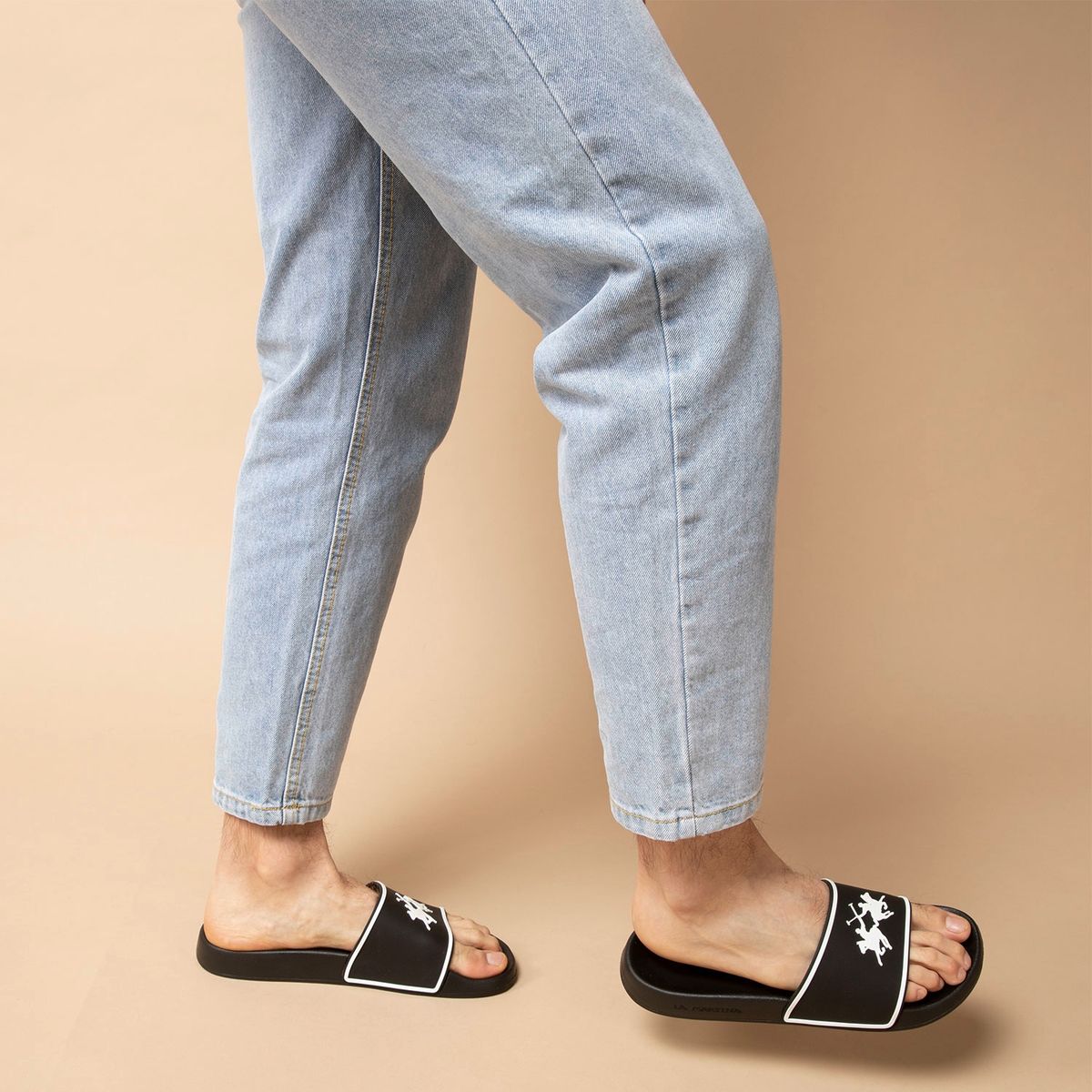 LA MARTINA - Sandalia Hombre Negro La Martina