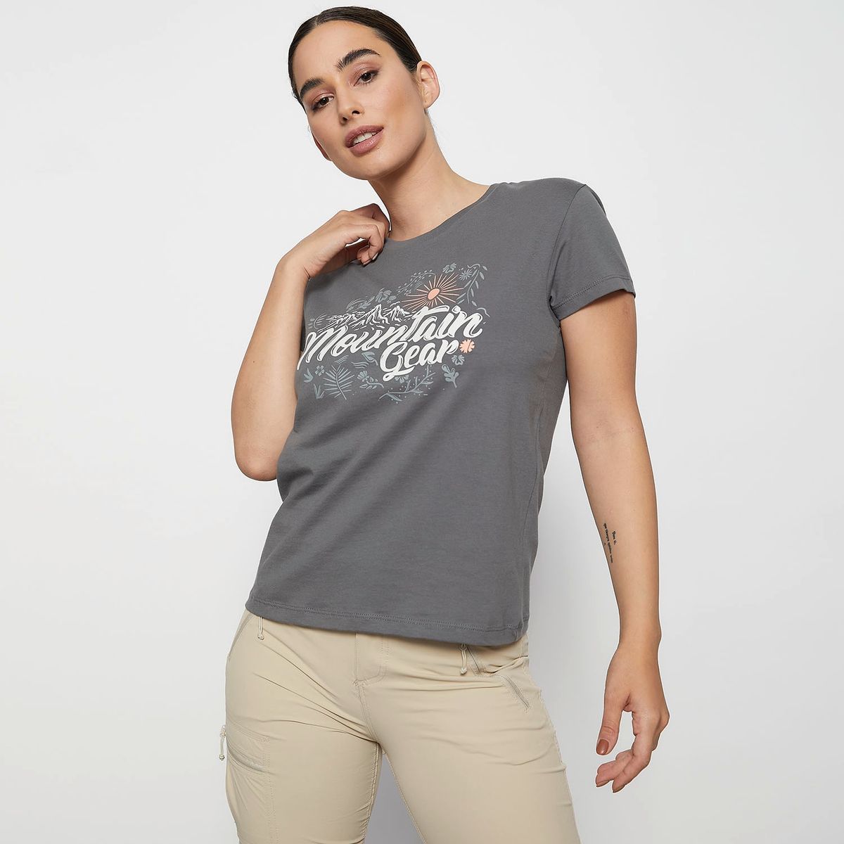 MOUNTAIN GEAR - Mountain Gear Polera Deportiva Manga Corta Mujer