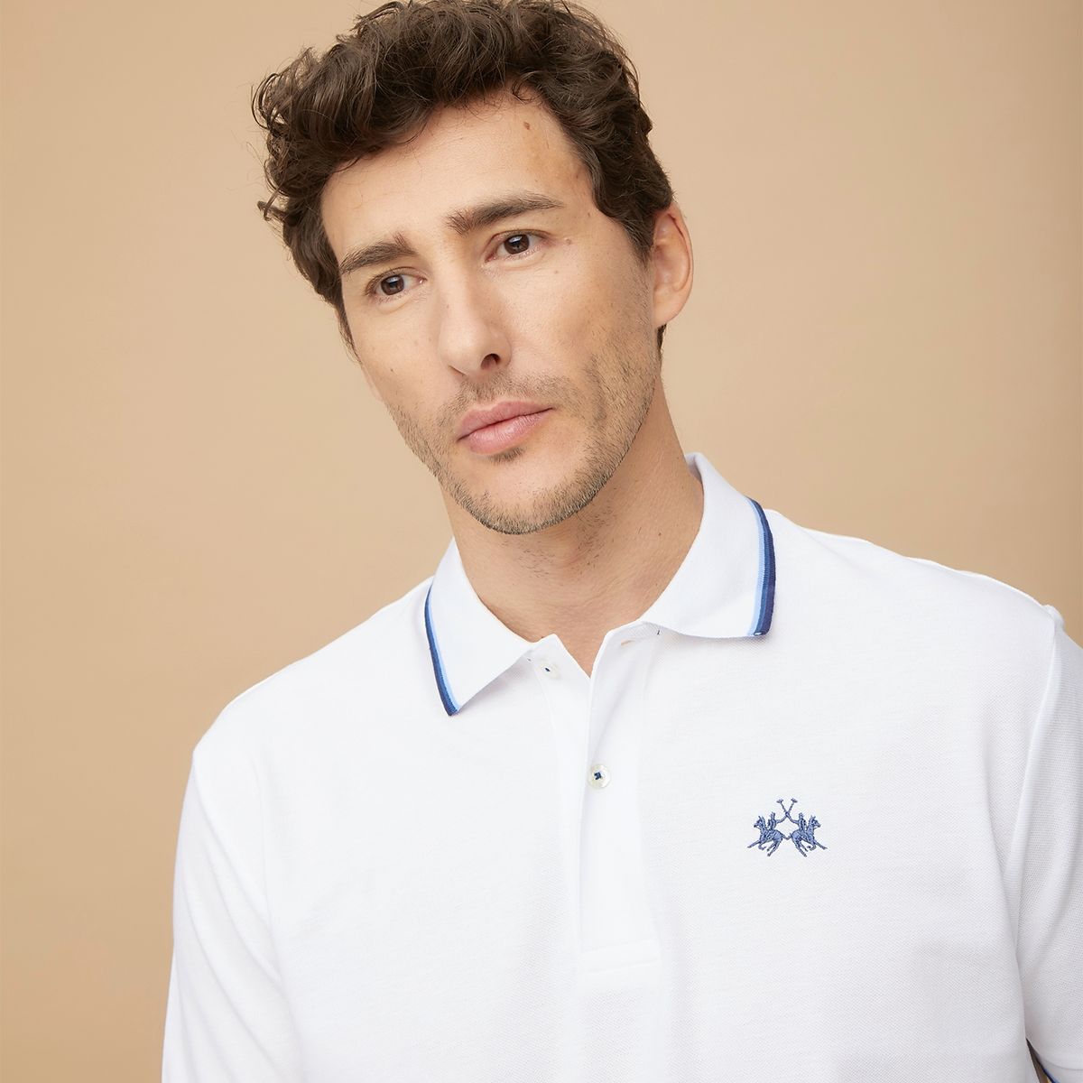 LA MARTINA - La Martina Polera Piqué Manga Corta Algodón Premium Hombre