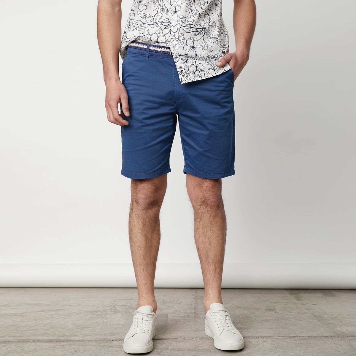 BASEMENT - Short Bermuda Garment Dye Hombre Basement