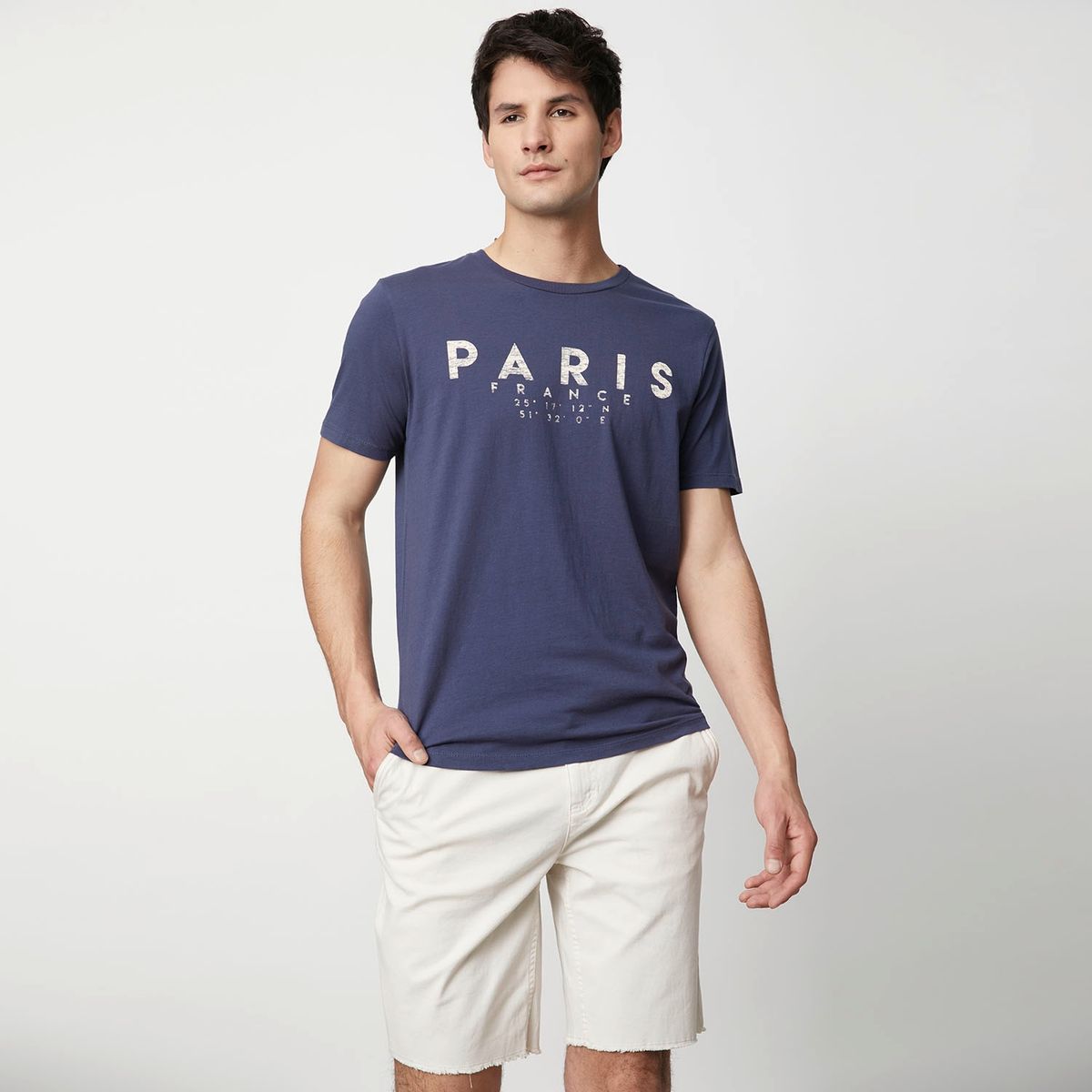 BASEMENT - Polera Manga Corta Hombre Basement