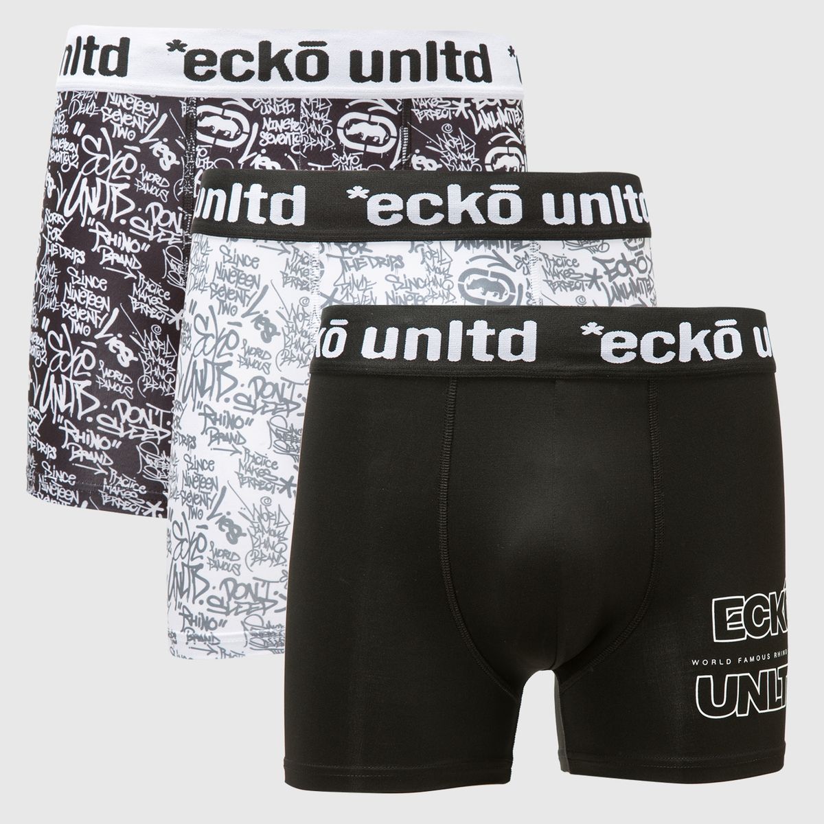 ECKO - Pack de 3 Boxer Hombre Ecko