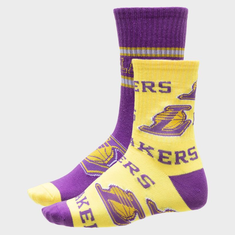 NBA - Pack De 2 Calcetines Casuales Algodón Hombre Nba