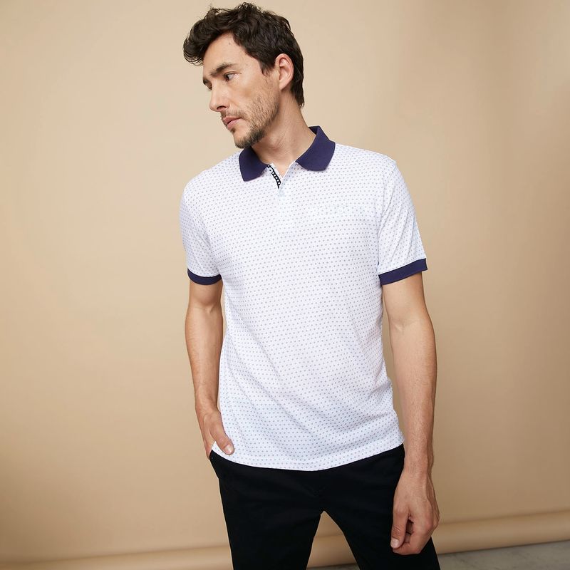 NEWPORT - Polera Manga Corta Slim Fit Hombre Newport