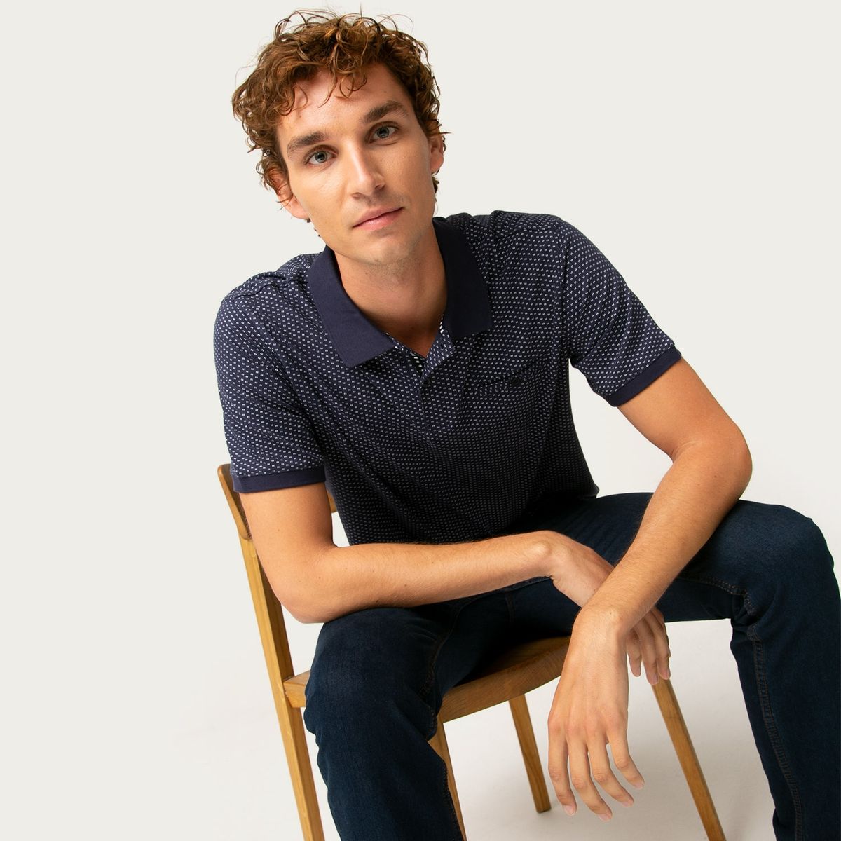 NEWPORT - Polera Manga Corta Slim Fit Hombre Newport