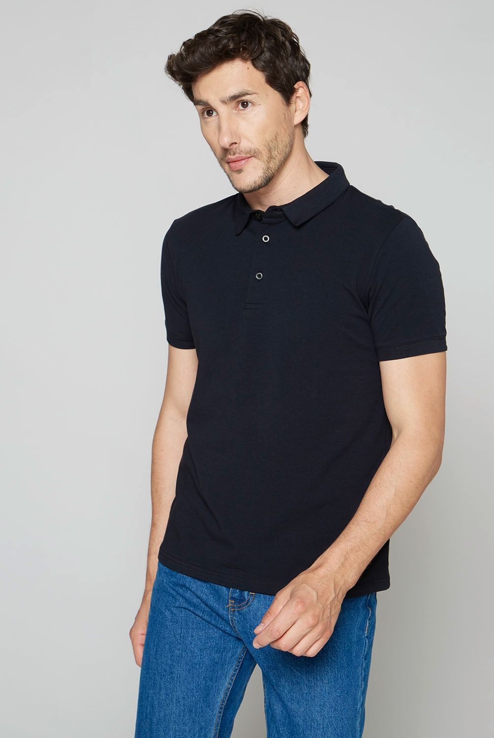 NEWPORT - Polera Manga Corta Slim Fit Hombre Newport