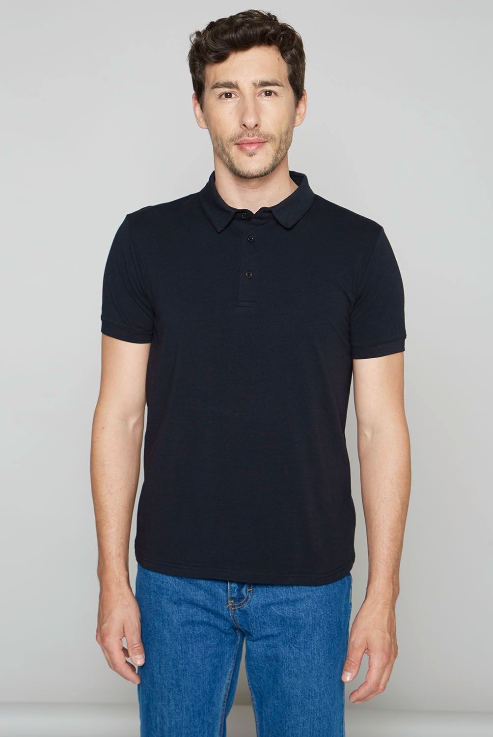 NEWPORT - Polera Manga Corta Slim Fit Hombre Newport