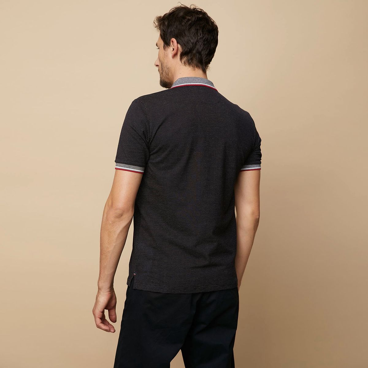 NEWPORT - Polera Manga Corta Cuello Piqué Hombre Newport