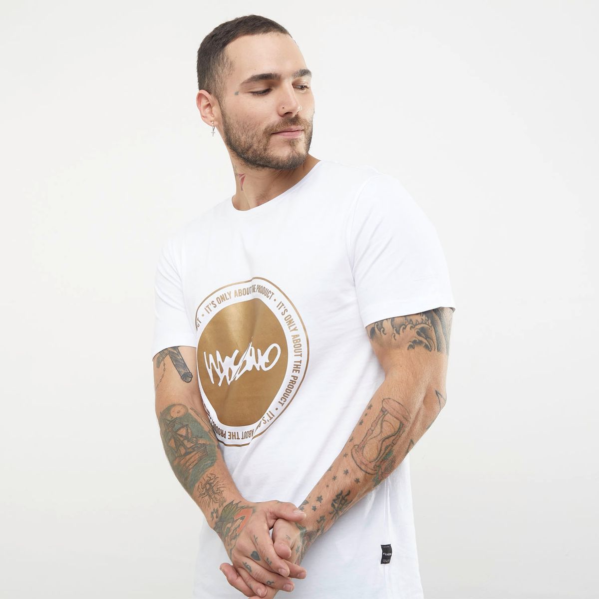 MOSSIMO - Mossimo Polera Manga Corta Algodón Hombre