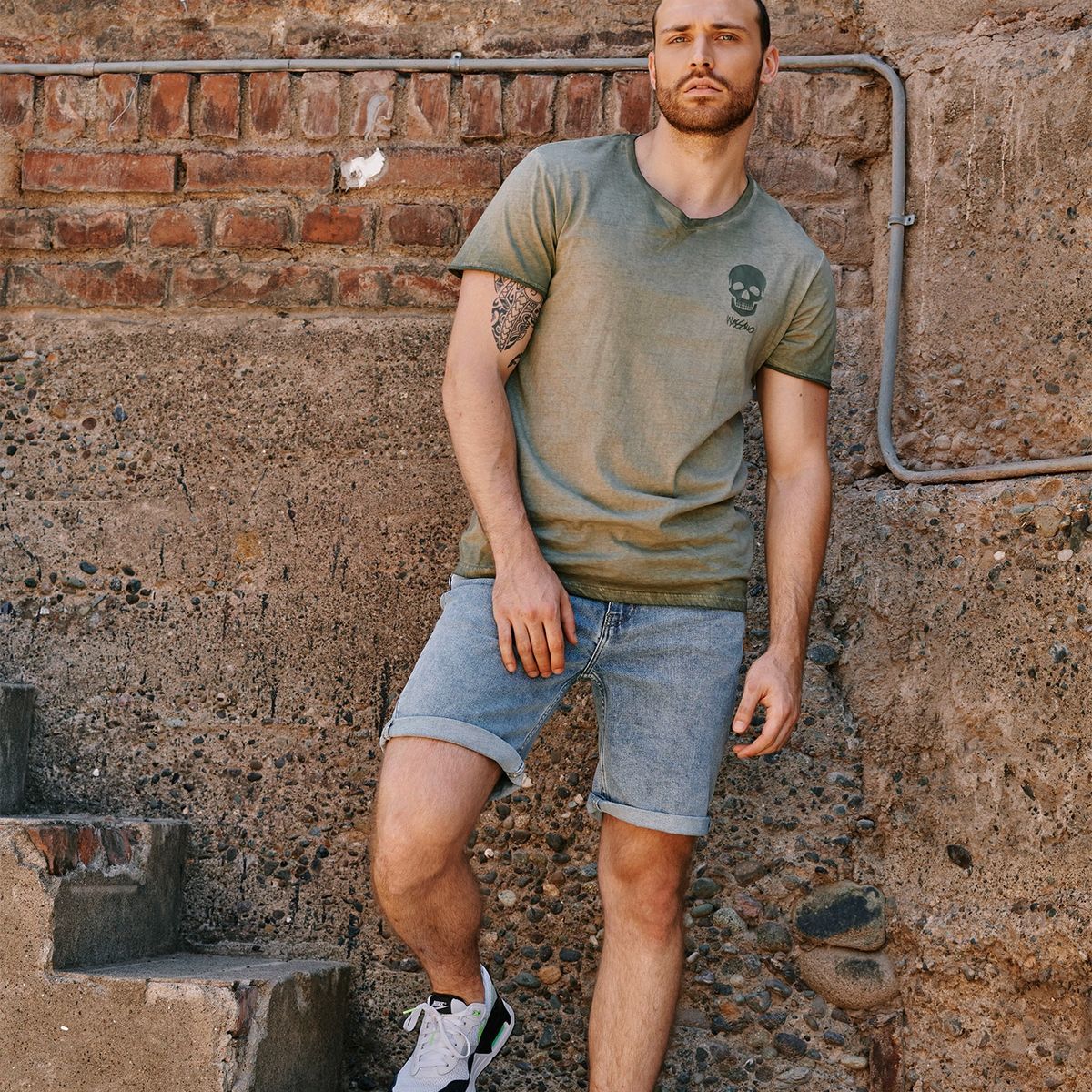 MOSSIMO - Mossimo Polera Manga Corta Algodón Hombre