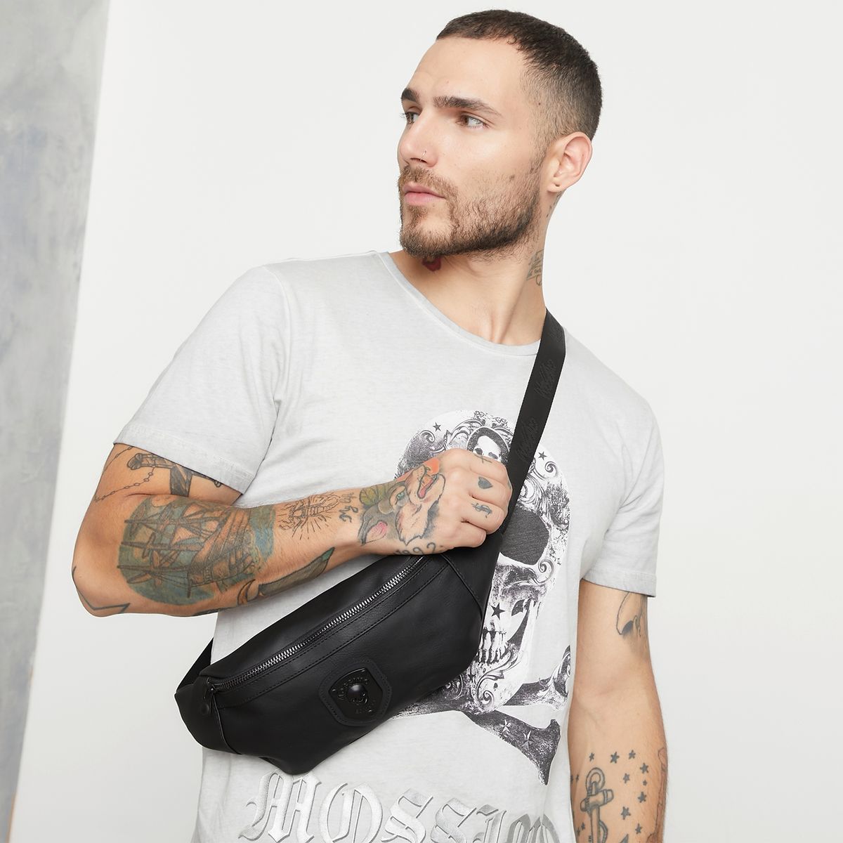 MOSSIMO - Mossimo Banano Hombre Negro