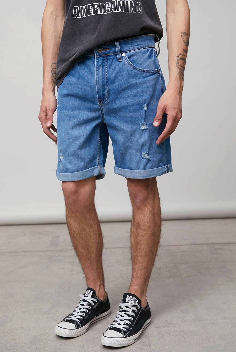 AMERICANINO - Short Bermuda Denim Hombre Americanino