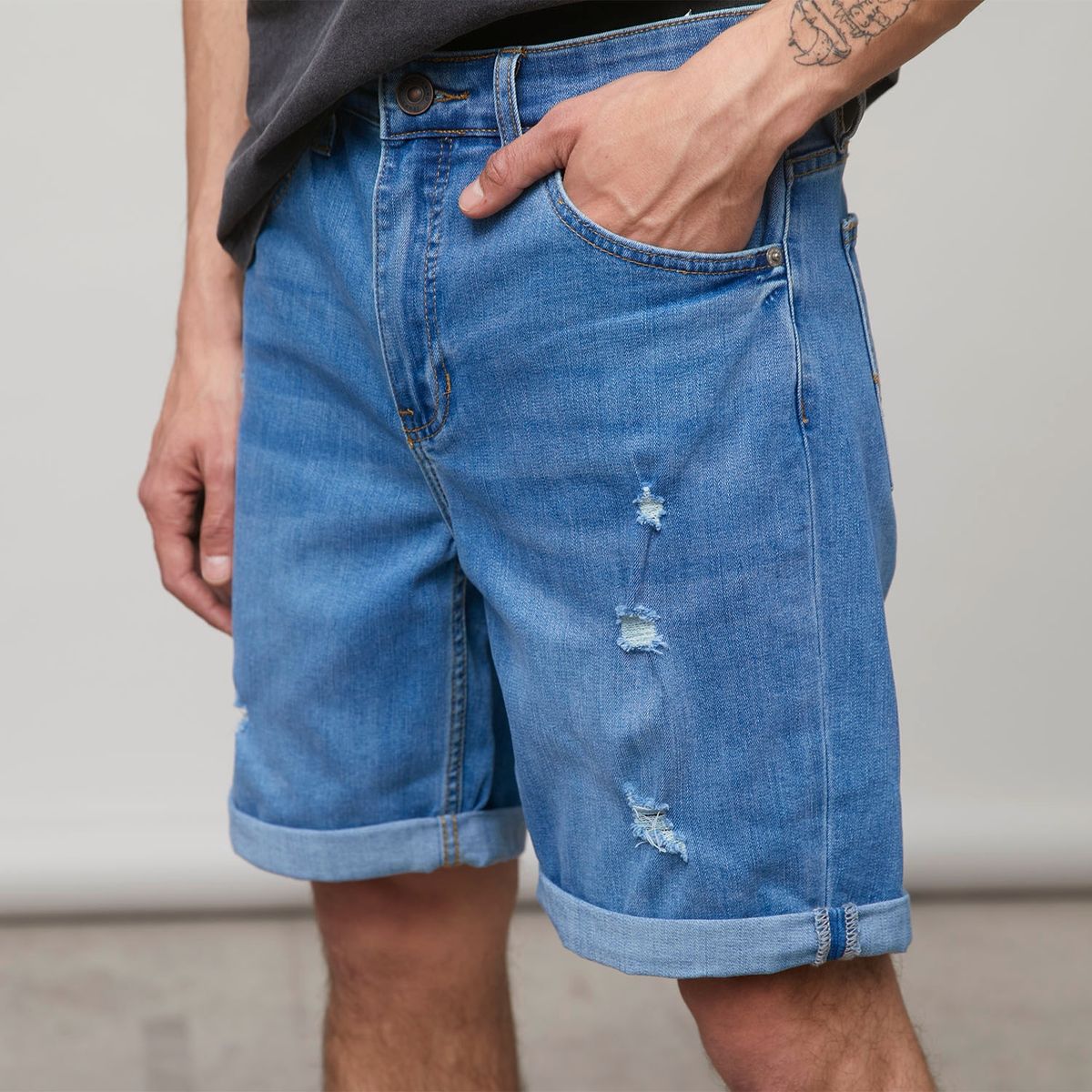 AMERICANINO - Short Bermuda Denim Hombre Americanino
