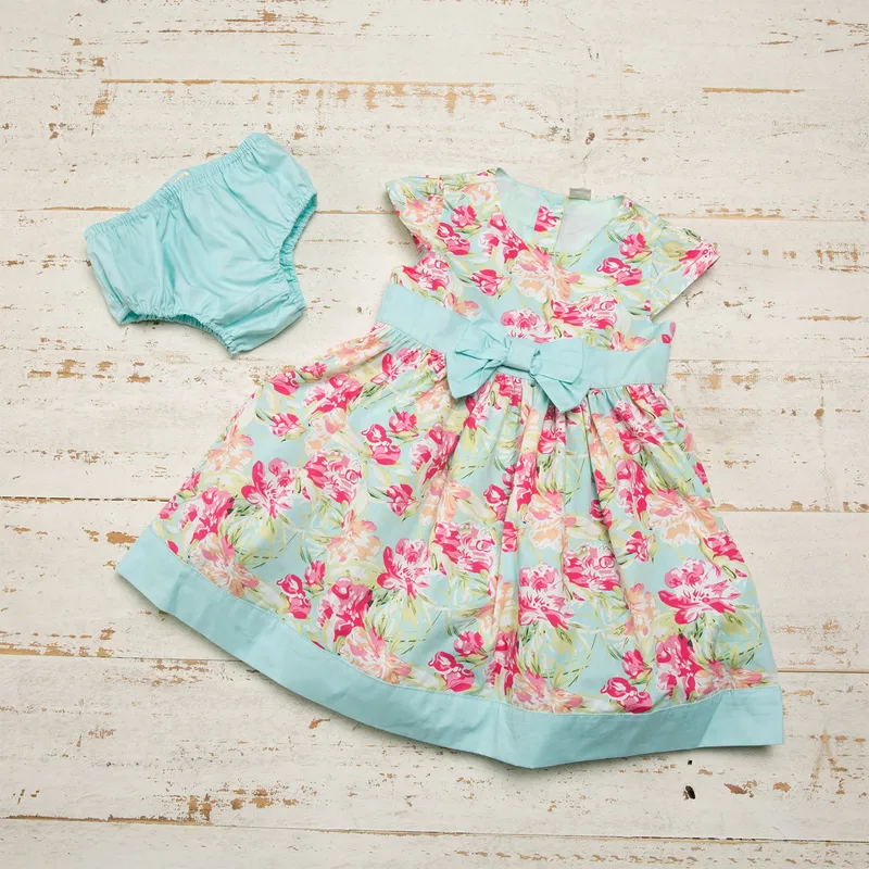 YAMP - Yamp Vestido Fiesta Bebé Niña Algodón