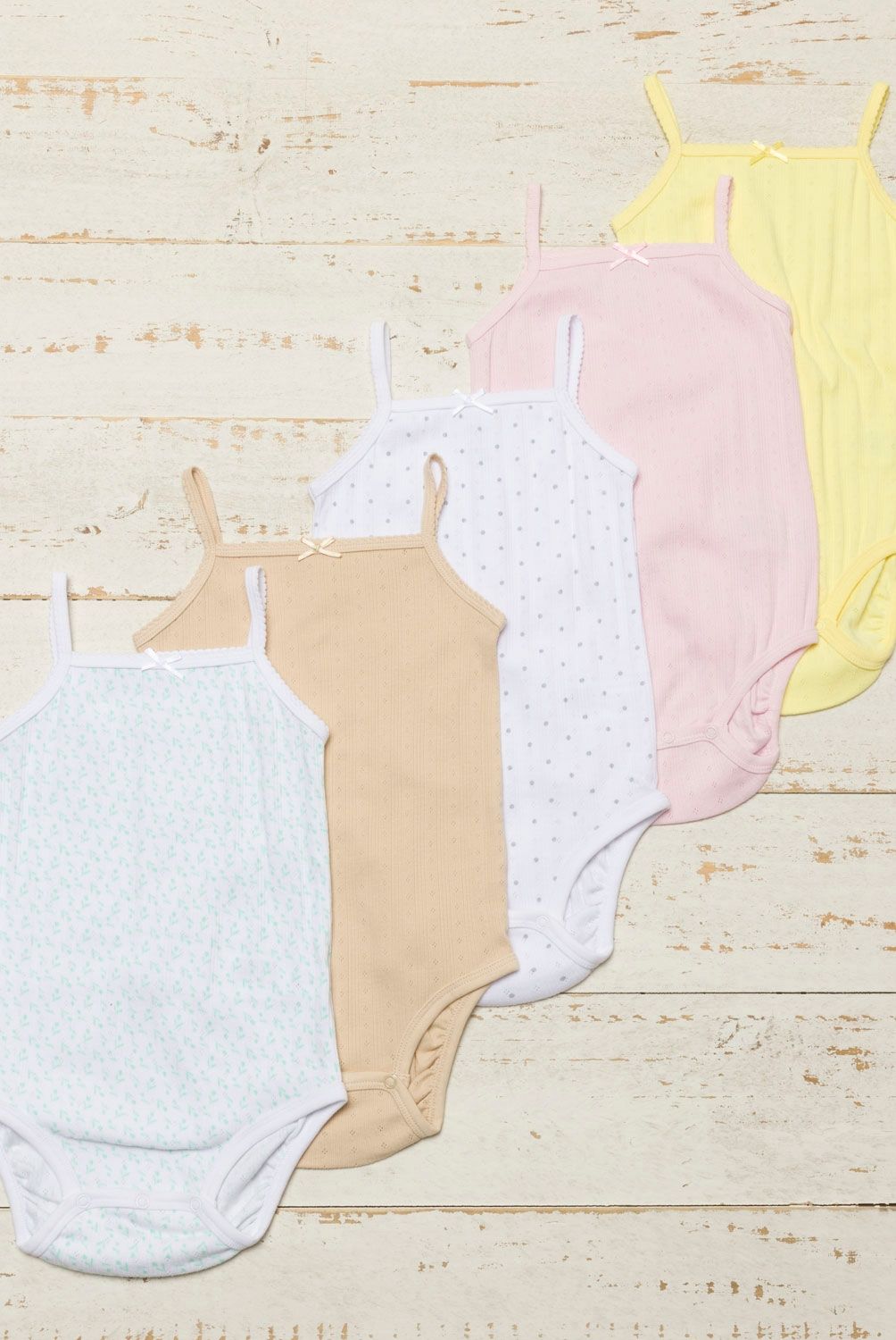 YAMP - Body Pack De 5 Unidades Bebé Niña Algodón Yamp