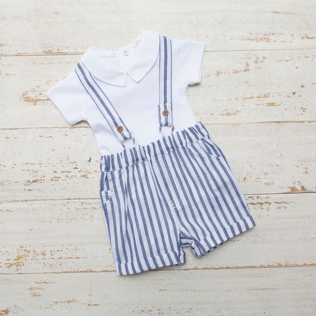 YAMP - Yamp Conjunto Body + Short Bebé Niño Algodón 2 Piezas