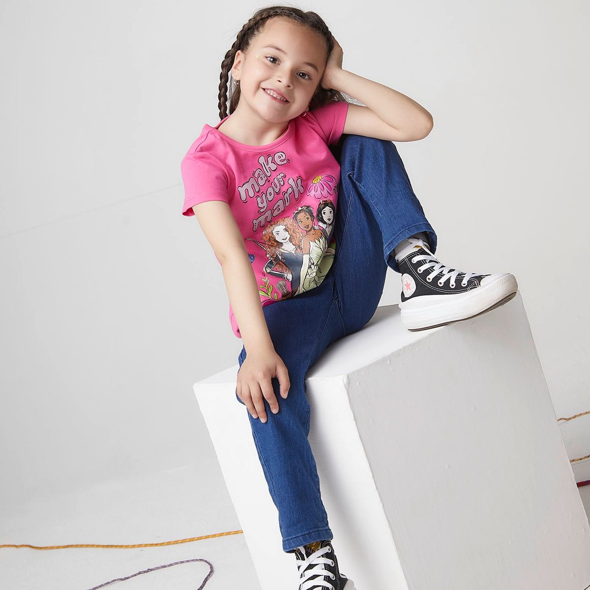 PRINCESAS - Princesas Polera Niña Algodón