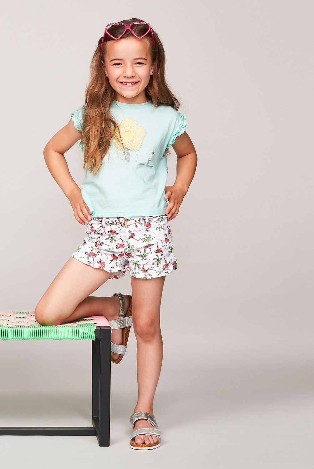 YAMP - Polera  Manga Corta Niña Algodón Yamp
