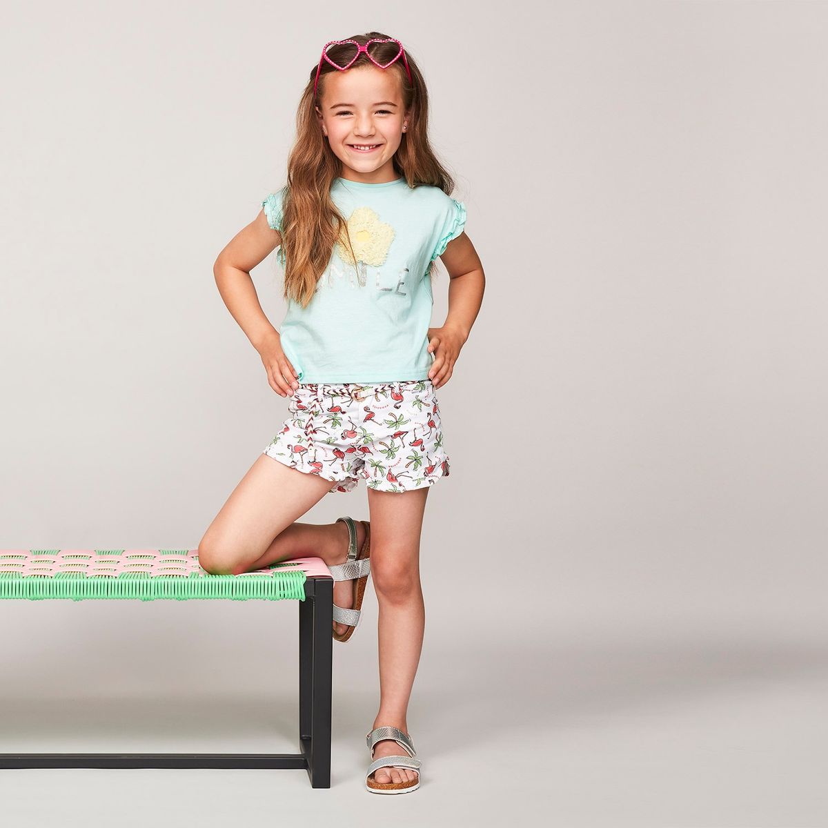 YAMP - Polera  Manga Corta Niña Algodón Yamp