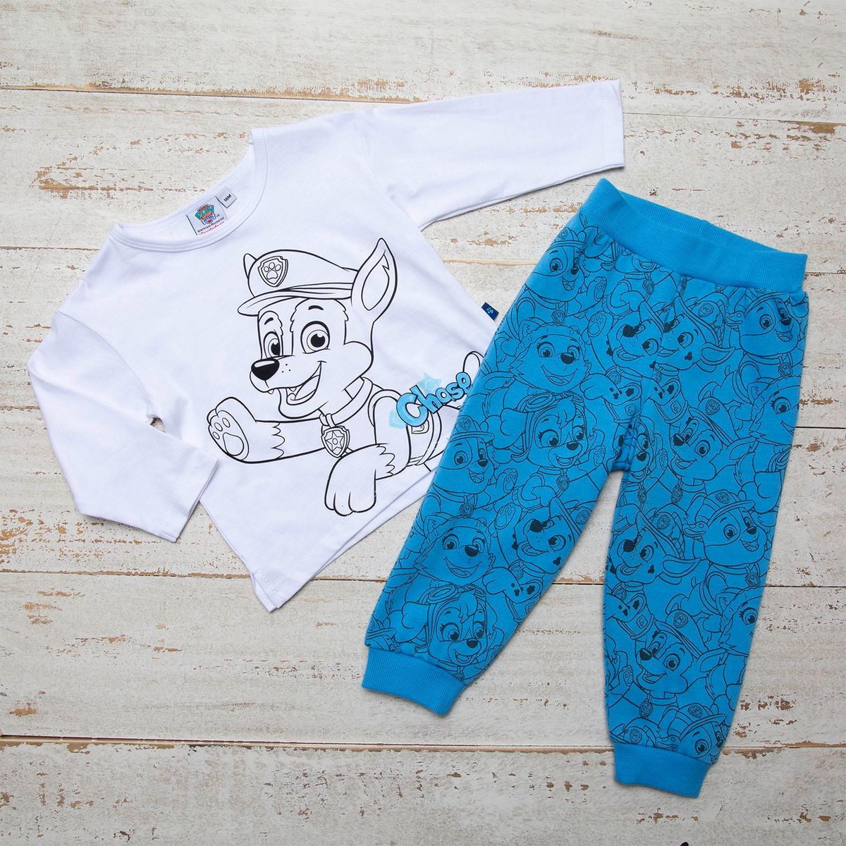  - Paw Patrol Conjunto Polera Más Pantalón Bebé 2 Piezas Algodón Bebé Niño