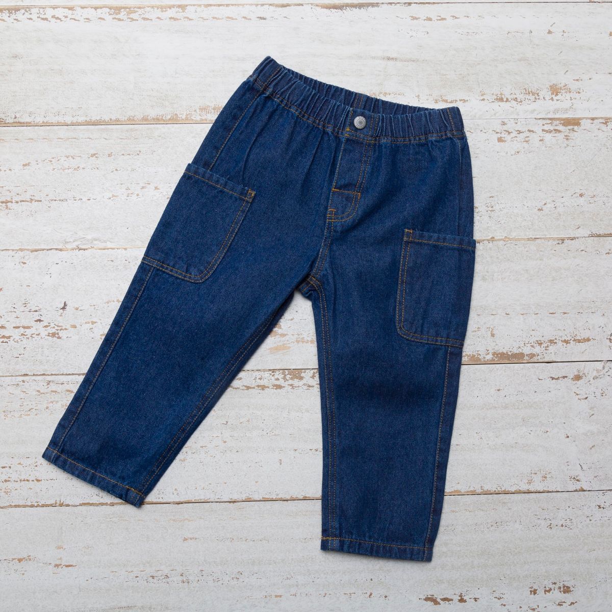 YAMP - Jeans Denim Bebé Niño Cintura Elásticada Yamp