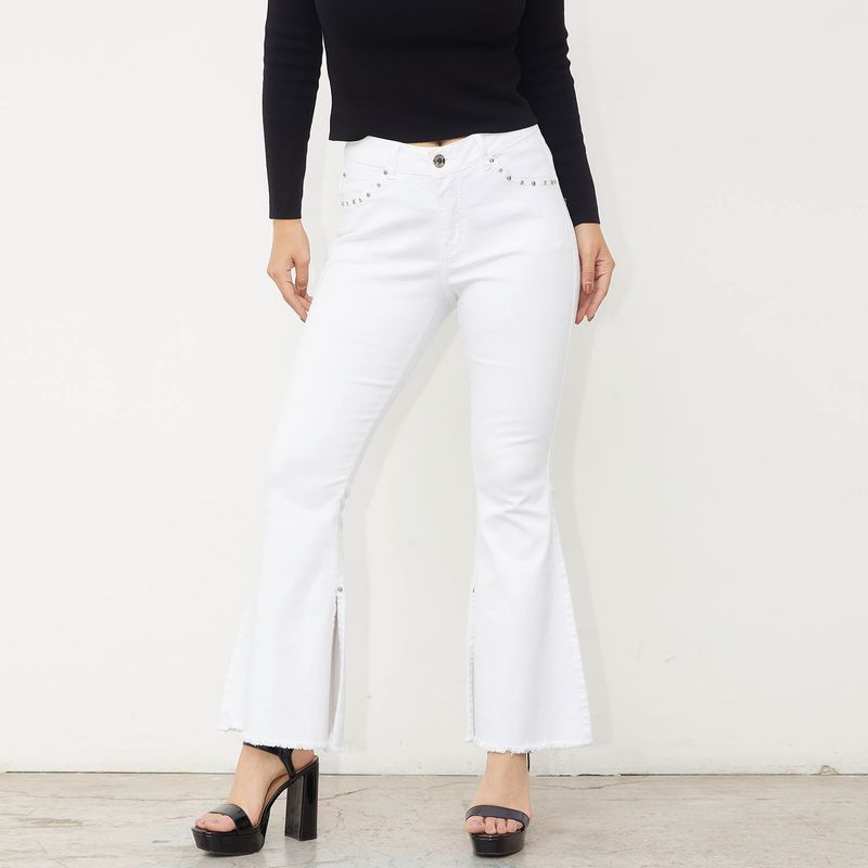 MOSSIMO - Jeans Wide Leg Tiro Alto Mujer Mossimo