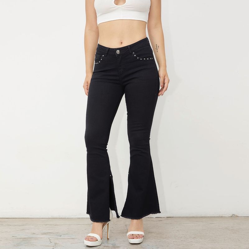 MOSSIMO - Jeans Wide Leg Tiro Bajo Mujer Mossimo