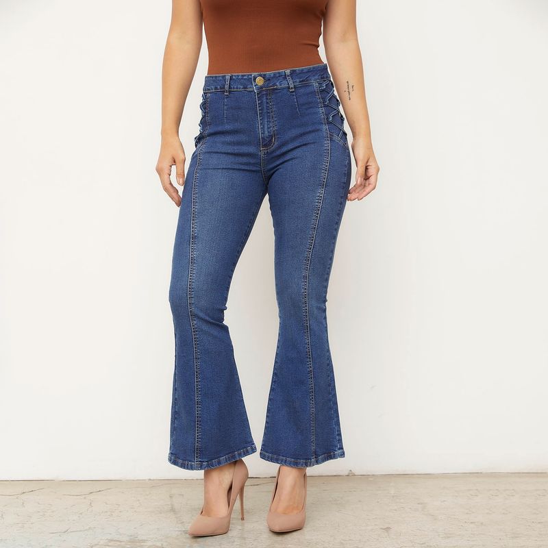 MOSSIMO Mossimo Jeans Flare Tiro Alto Mujer