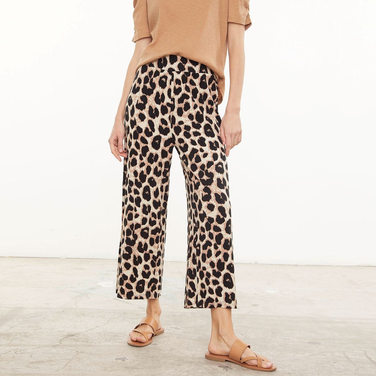 UNIVERSITY CLUB - University Club Pantalón Culotte Tiro Alto Mujer