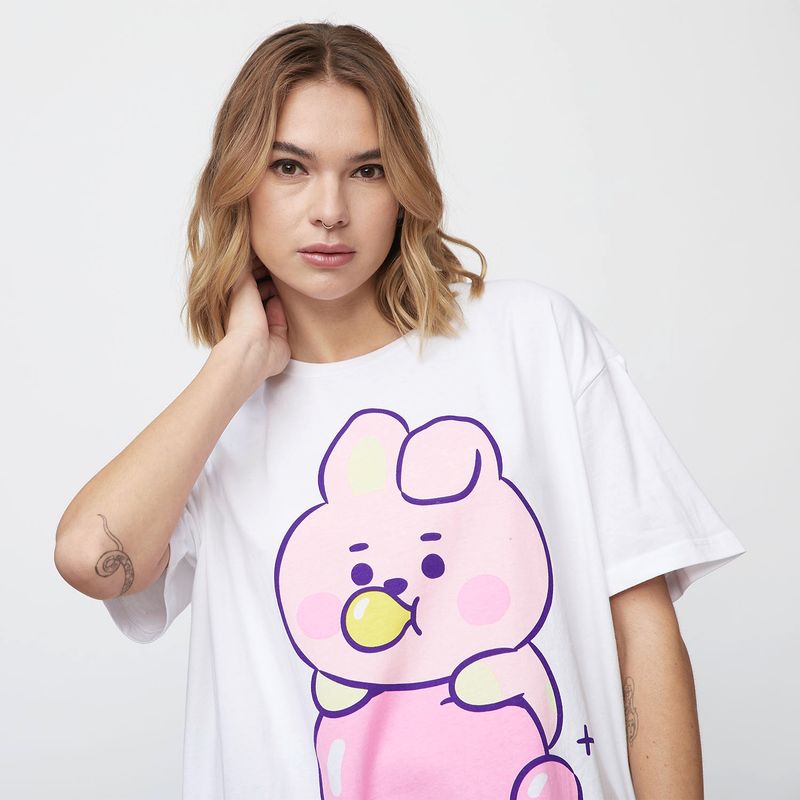 SYBILLA - Polera Manga Corta Algodón Mujer Sybilla