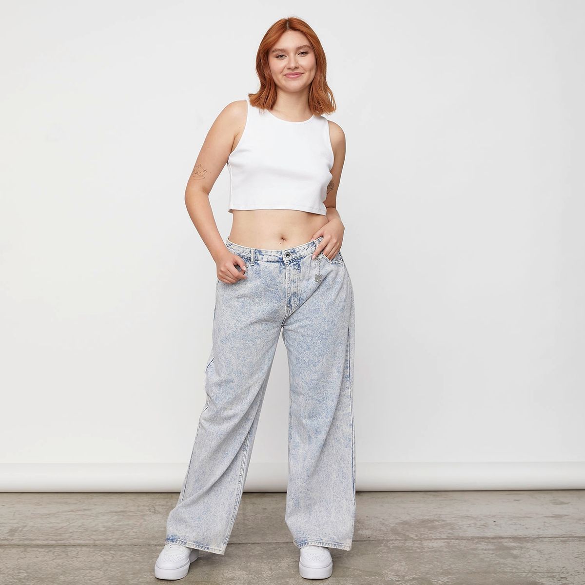 SYBILLA - Jeans Recto Tiro Bajo Mujer Sybilla