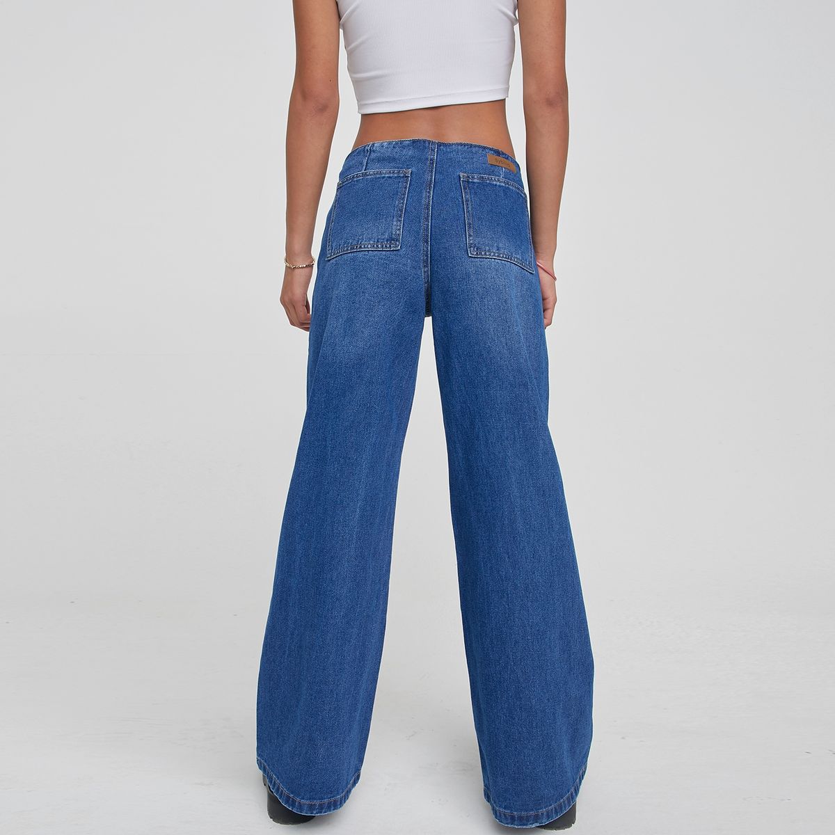 SYBILLA - Sybilla Jeans Wide Leg Tiro Medio Mujer