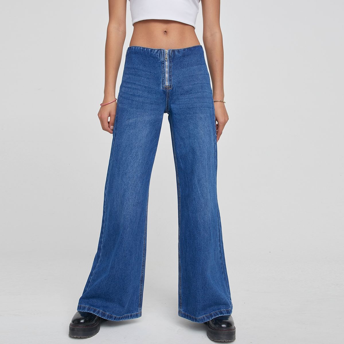 SYBILLA - Sybilla Jeans Wide Leg Tiro Medio Mujer