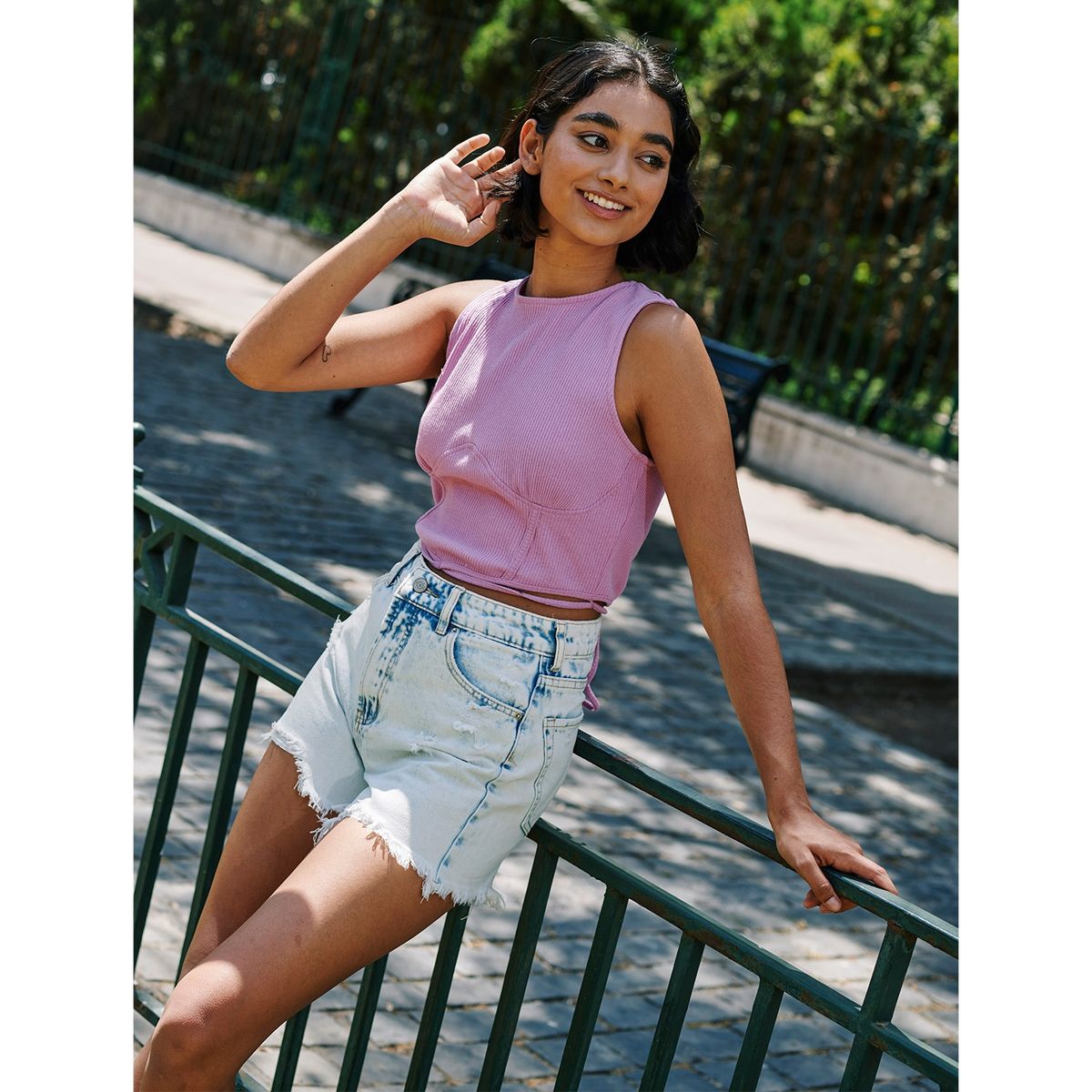 SYBILLA - Sybilla Polera Manga Corta Algodón Mujer