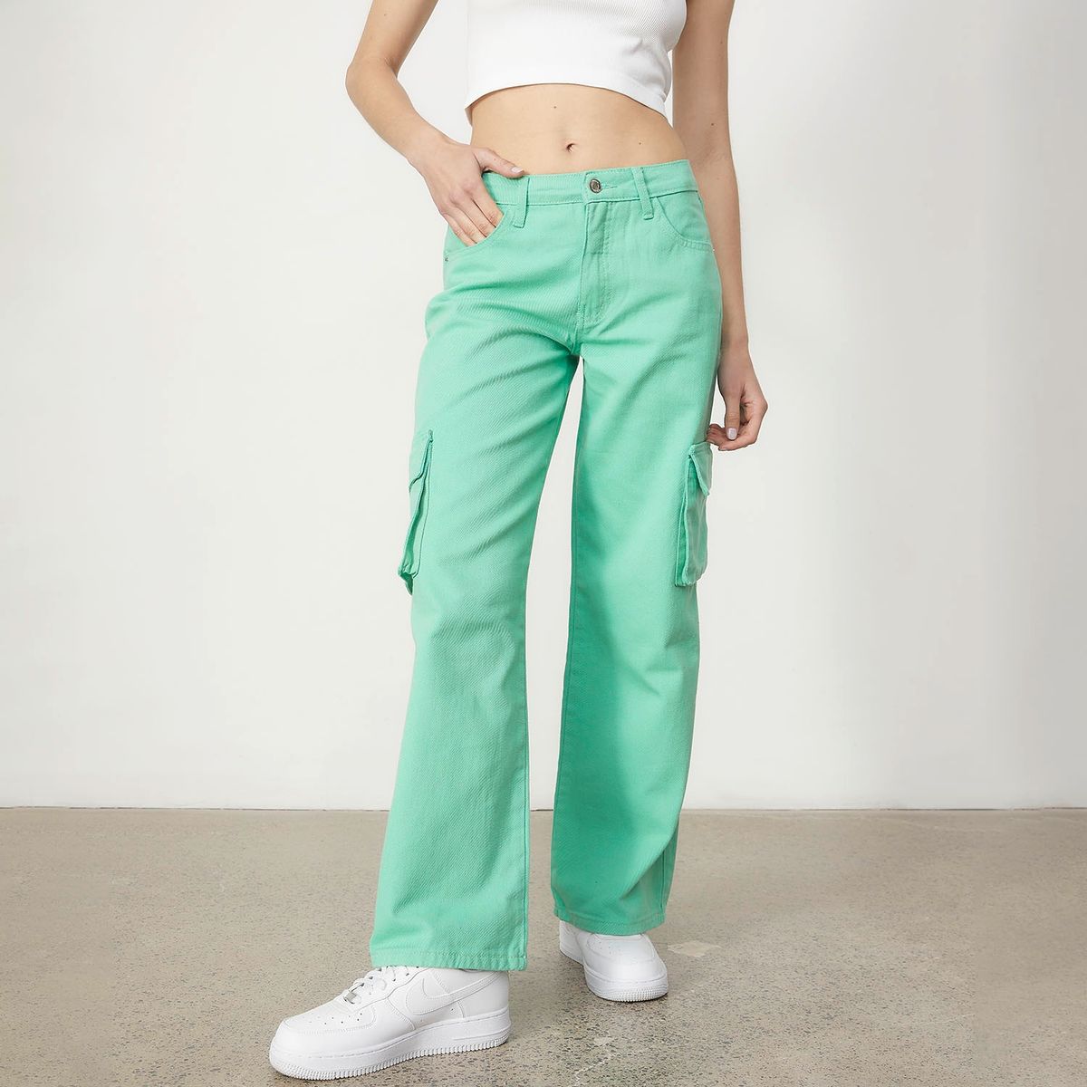 SYBILLA - Sybilla Jeans Wide Leg Tiro Bajo Mujer