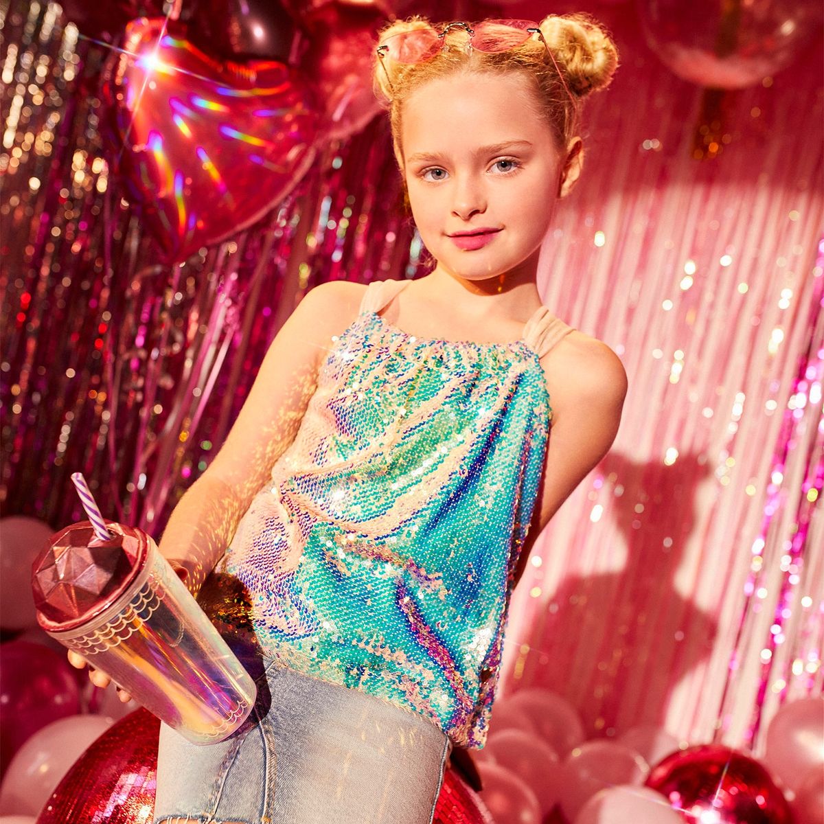 BARBIE - Polera Barbie Manga Corta Niña