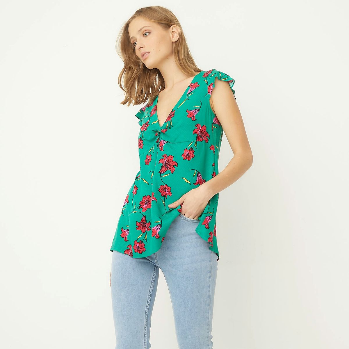 BASEMENT - Blusa Manga Corta Mujer Basement