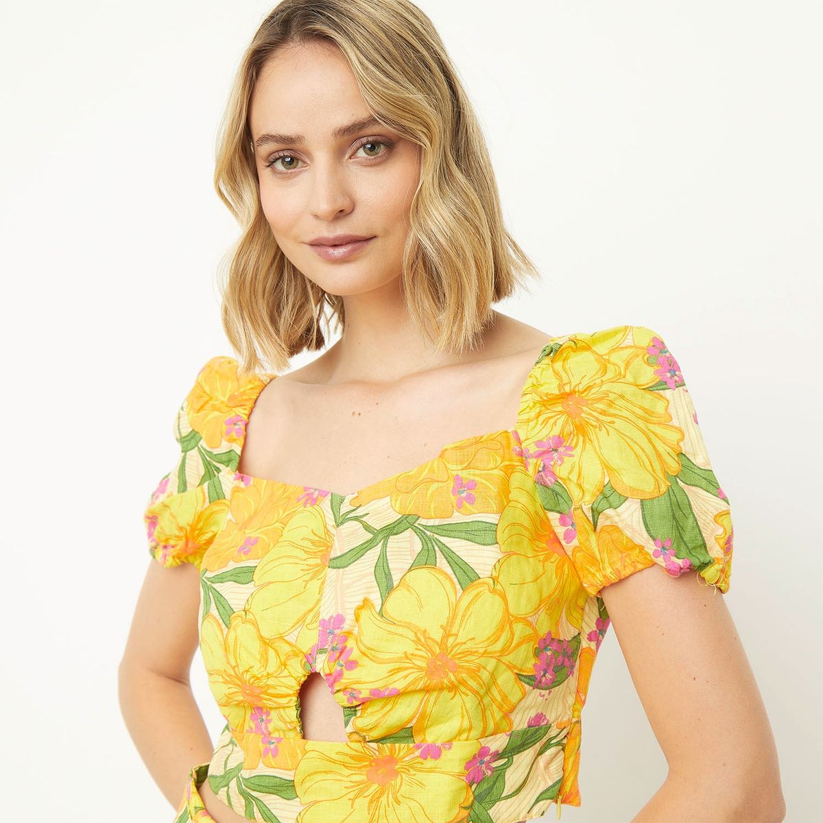 BASEMENT - Basement Polera Manga Corta Algodón Mujer