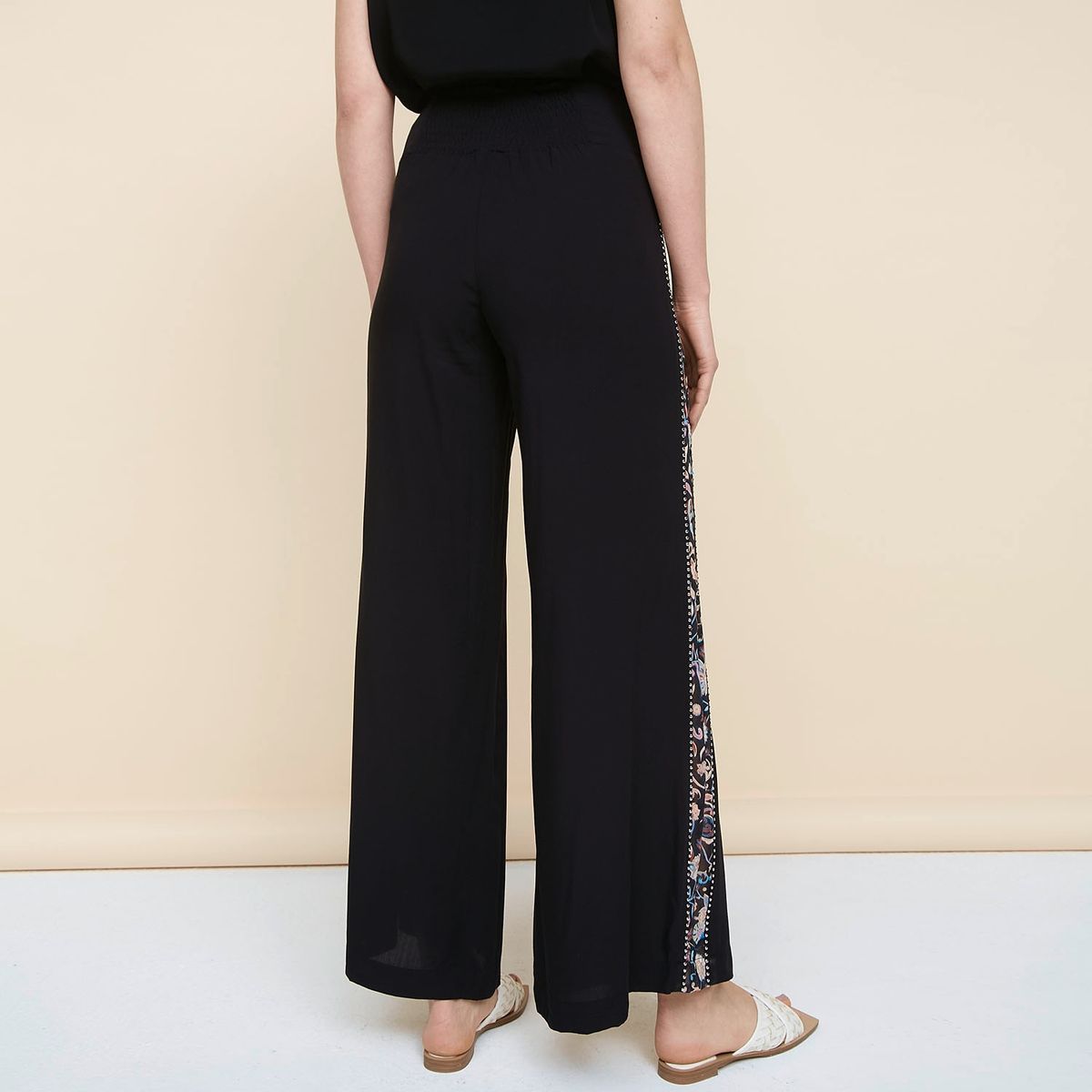 UNIVERSITY CLUB - Pantalón Palazzo Tiro Alto Fiesta Mujer University Club