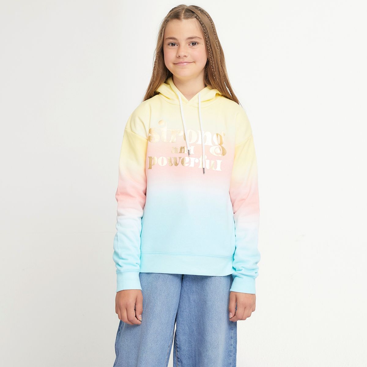 ELEVEN - Eleven Polerón Niña Con Capucha Algodón