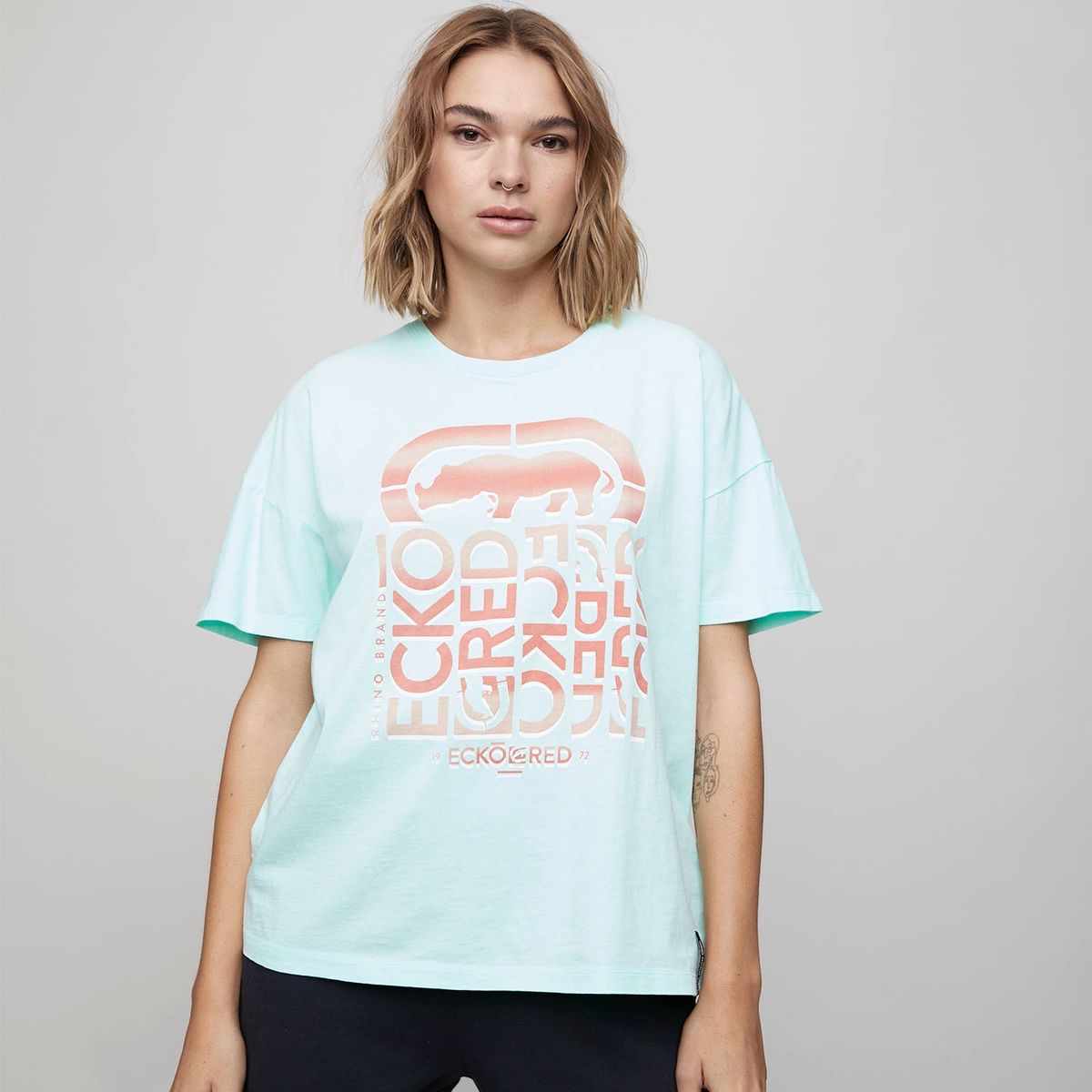 ECKO - Polera Manga Corta Algodón Mujer Ecko