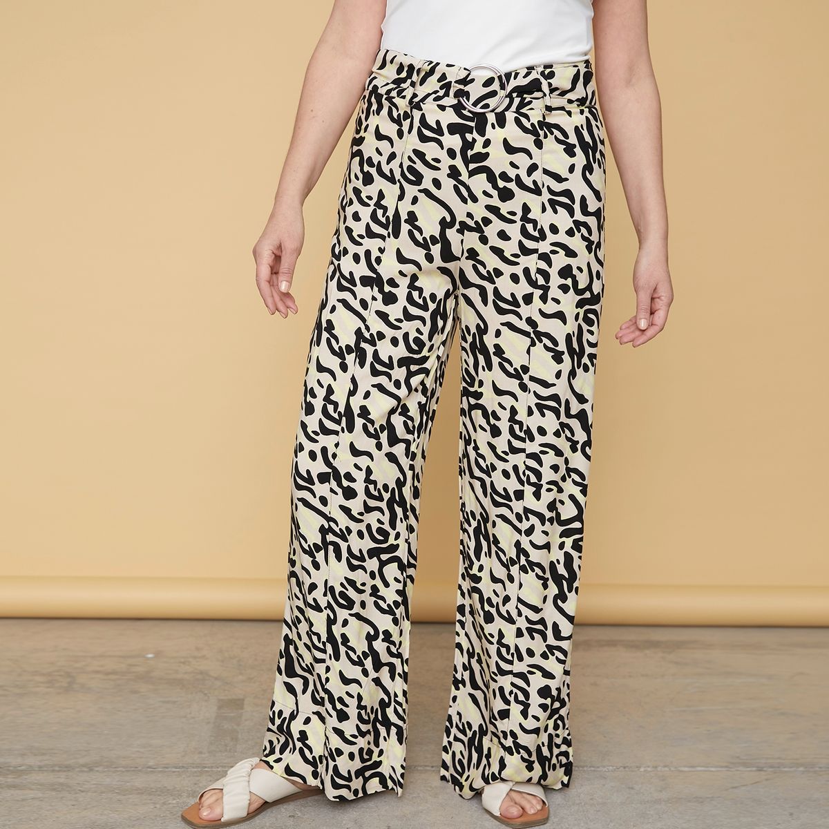 S COCCI - Stefano Cocci Pantalón Palazzo Tiro Alto Mujer