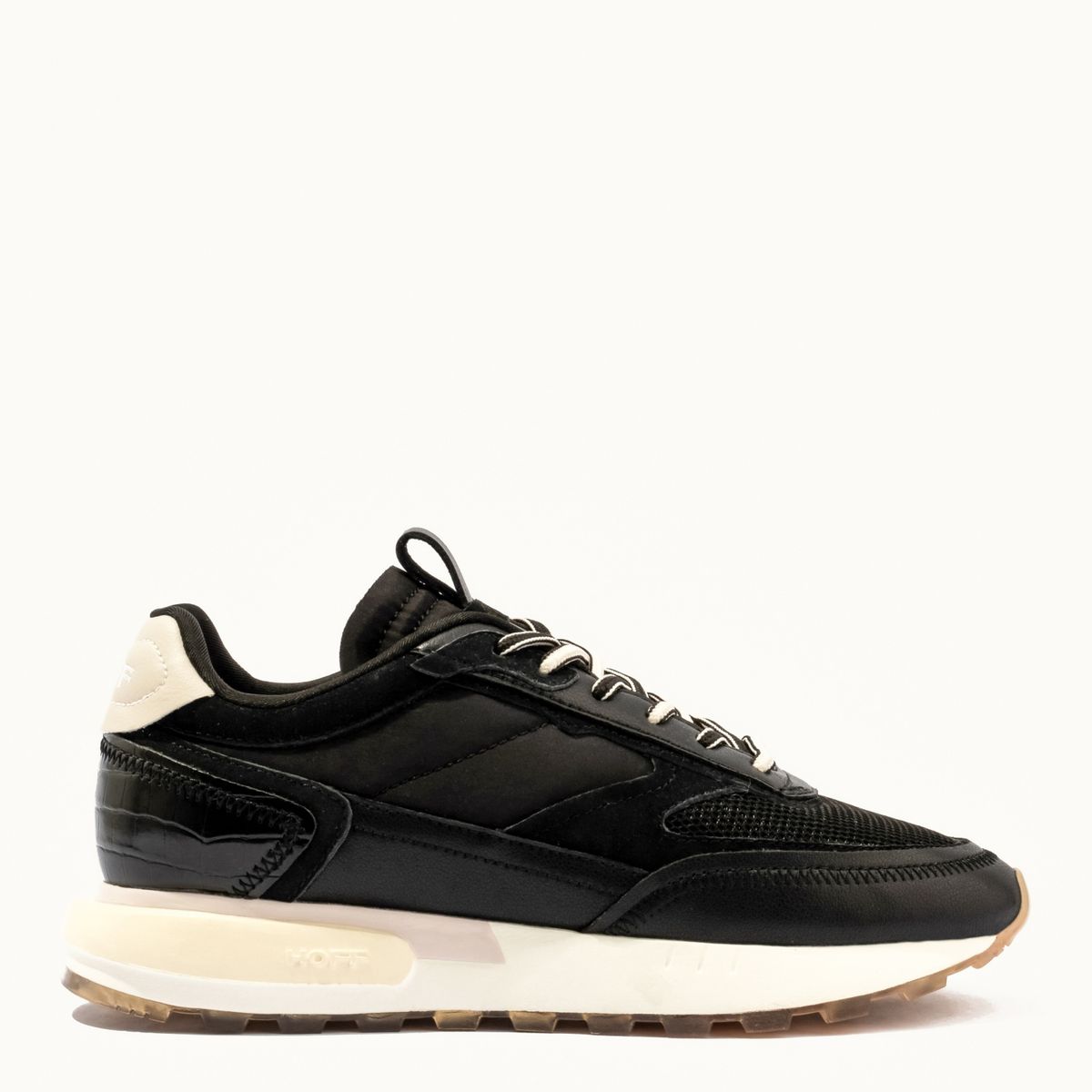 HOFF - Woodlands Zapatilla Urbana Mujer Cuero Negro Hoff